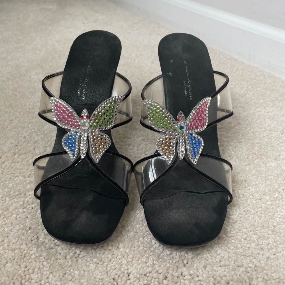 Vintage Norman Kaplan butterfly heels
